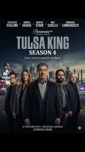 TULSA KING — SEASON 4 (2026) Starring: Sylvester Stallone • Andrea Savage • Martin Starr