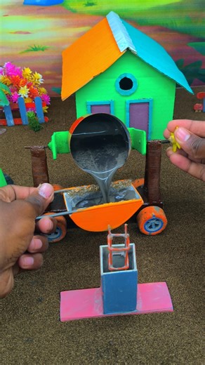 Diy bridge pillar making construction project|mini handmade science project#shorts#youtubeshorts