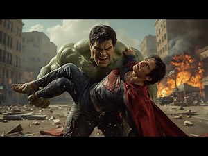 Superman vs Hulk – Epic Battle in Destroyed City | Full Cinematic Fight