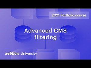 Update and add filtering to your CMS layouts — Build a custom portfolio in Webflow, Day 20