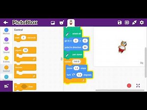how to make circle in Pictobloks