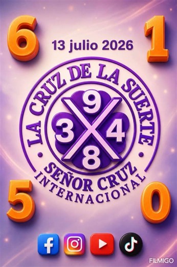 Cruz 13 julio 2026 !!!