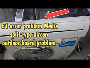 E1 error problem outdoor board problem split type aircon repair by JMTUTORIAL step by step tutorial