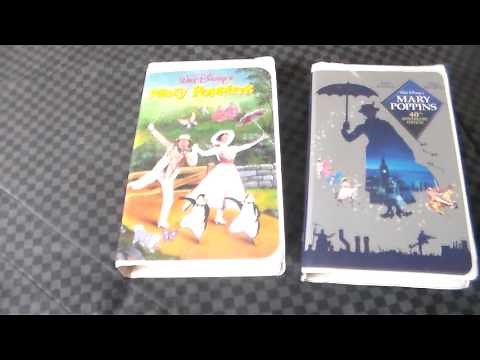 Two Different Versions Of Mary Poppins VHS
