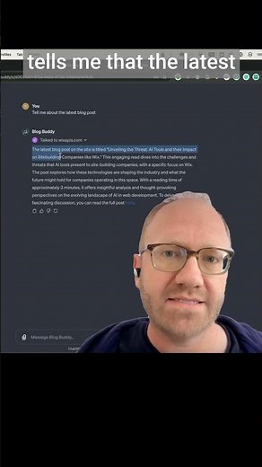 Here's how I hooked up a custom GPT to my Wix blog #shorts