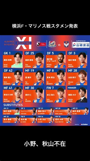 #アルビ #アルビレックス新潟 #横浜F・マリノス
