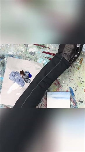 Master blending with just the right amount of water #painting #technique #tutorial