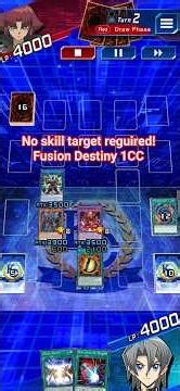 Fusion Destiny 1 Card Destiny Hero Combo without skill target!