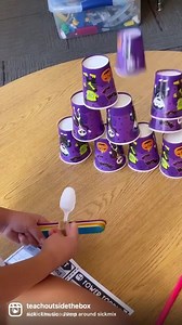 6.4K views · 110 reactions | Let the Pumpkin Catapult Games BEGIN!  (well, very soon anyway!) This STEM challenge has 6 stations: Go the Distance Hit the Target Great Heights Tower Topple Score a Bucket Hoop Shoot Learn More: bit.ly/halloweenstem | Teach Outside the Box | Facebook