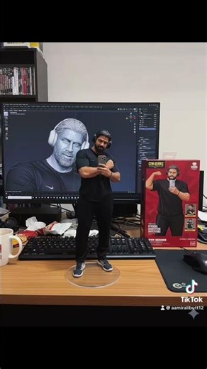 “From Digital to Reality 🔥 | 3D Printed Gym Hero Figure