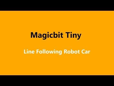 Magicbit Tiny - Line Following Robot Car