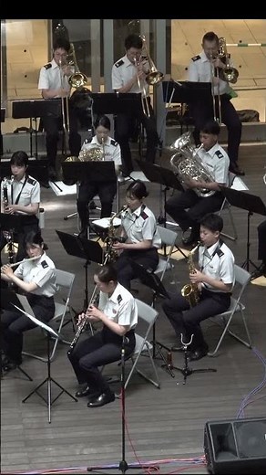 「 青と夏」5 熱い夏を全力で駆け抜ける 指揮：音楽隊長 1等陸尉 山田牧人 陸上自衛隊第１２音楽隊 火曜コンサート けやき広場 #shorts