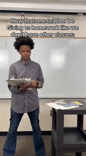 How that one teacher gives homework like we don’t have other classes 🤨📚 too real 😭🔥