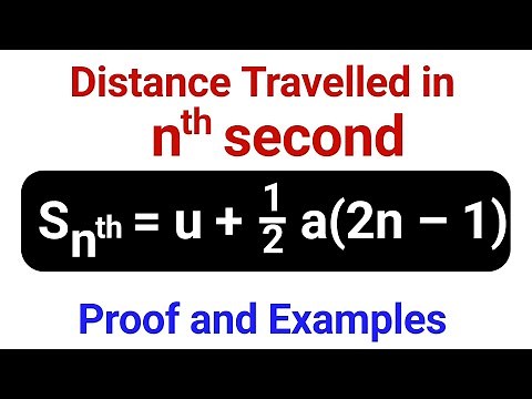 Class 11 Physics - Distance Travelled in nth second Snth = u + 1/2a(2n - 1) | JP Sir