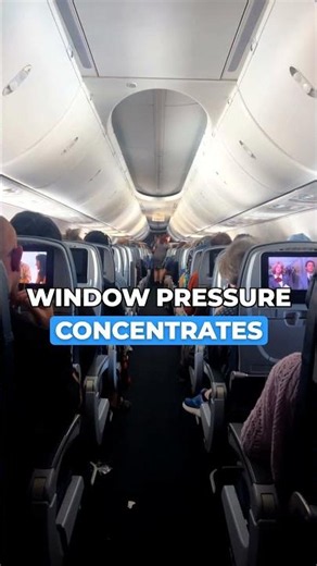 How Airplane Window Shape Saves Lives ✈️ #aviation #safety