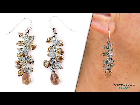 Beach Treasure Earrings - DIY Jewelry Making Tutorial by PotomacBeads
