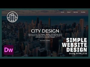 Simple HTML/CSS Website with background image and LOGO (**SUPER SIMPLE TUTORIAL**)