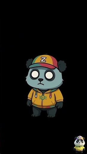 Zombie Panda Jump Scare! 😱Are you scared yet?