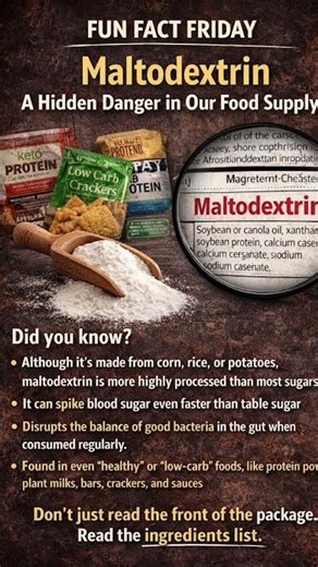 Fun Fact Friday: Did You Know Maltodextrin Can Spike Your Blood Sugar Faster Than Table Sugar?