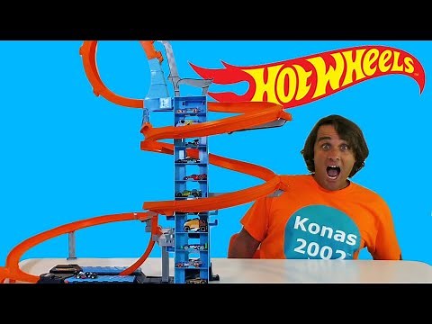 Hot Wheels Sky Crash Tower Track Set! || Unboxing Review || Konas2002