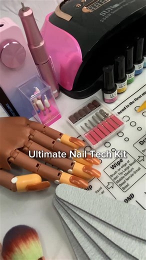 Nails In Paradise on Instagram: "Have you ever seen a nail kit this luxurious? 🤩 What’s the first set you’d create if you had this kit sitting on your desk right now💅🏾 Website link in bio to purchase this kit. #nails #nailkit #nailsupply #nailtech"