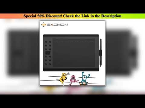 Limited GAOMON M106K PRO 10'' Graphics Drawing Tablet with 8192 Levels Tilt Supported Battery-free•