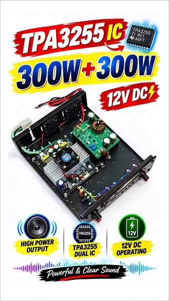 TPA3255 600W Amplifier #shorts #youlikeelectronic #TPA3255