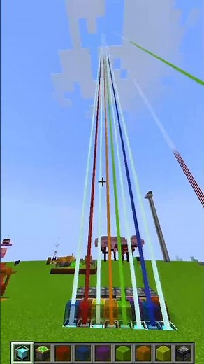 Minecraft Rainbow Beacon! :)