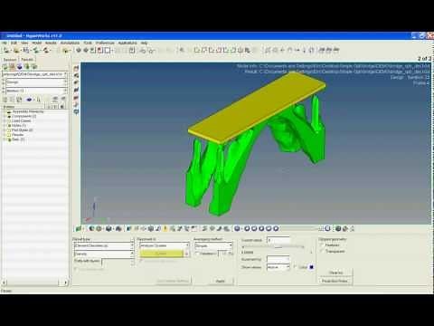 Viewing the Topology Optimization results in HyperView 11.0