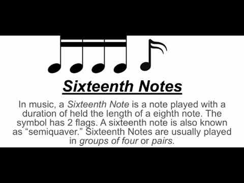 Sixteenth Notes