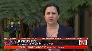 30K views · 90 reactions | Queensland has recorded only 11 new coronavirus cases overnight, taking the total to 998. Health Minister Steven Miles says the figures make the state 'the envy of the world'. Latest updates: 7news.link/coronavirus | Sunrise | Facebook