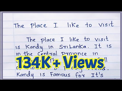 How to describe the place ? | The Place I like to visit | Nifty's English