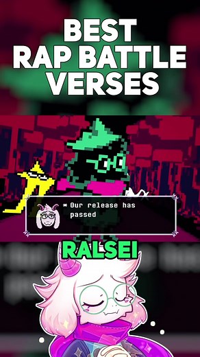 RALSEI! (BEST RAP BATTLE VERSES) #fyp #rapbattle #deltarune #ralsei #konosuba #megumin #anime #eddiefrb