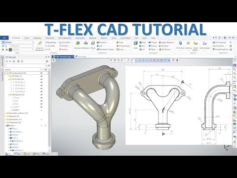 F LEX CAD Tutorial #8 | 3D Model Basic Beginners with Curve 3D Path