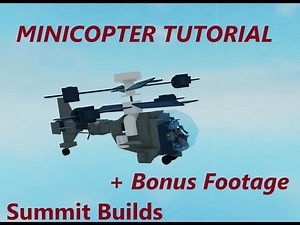 Minicopter Tutorial | Plane Crazy Tutorial