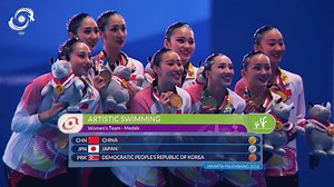 3K views · 91 reactions | Skills, artistry, and grace!  China  stamped its dominance in the women's team Artistic Swimming by bagging the Gold Medal 磊 at the 2018 Asian Games. ‍♀️ #AsianGames #ThrowbackThursday #ArtisticSwimming | Olympic Council of Asia | Facebook