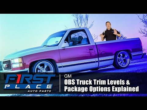GM OBS Truck Trim Levels & Package Options Explained