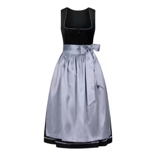 Black Grey Dirndl Dress | Modern Traditional Bavarian - Etsy