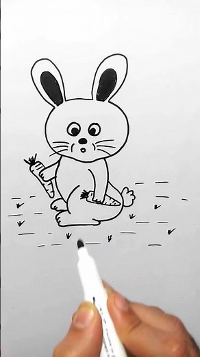 How to draw a Rabbit | Cute Bunny Drawing With Step By Step Tutorial