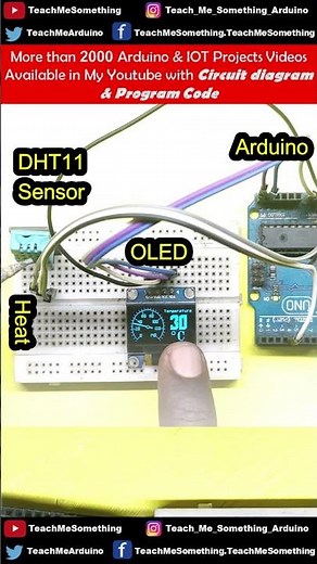 Creating an OLED DHT Arduino Gauge: Real-time Temperature and Humidity Monitoring | SSD1306 | DHT11