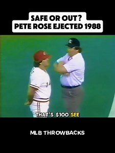 April 30, 1988 — Pete Rose shoved umpire Dave Pallone after a delayed call let the winning run score in a 6-5 loss to the Mets. Rose got 30 days and $10k, fans hurled trash, game paused, and Pallone was pulled to calm things down. Wild night at Riverfront. (via MLB) #baseball #PeteRose #HOF #fblifestyle | MLB Throwbacks
