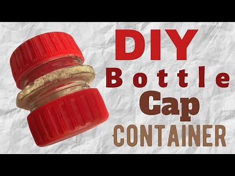 DIY Geocache Bottle Cap Container! #geocaching #container #diy