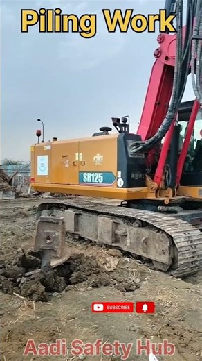 Piling Work #safetyfirst#safetytraining #WorkplaceSafety#SafetyAwareness#crane #hse#pilingequipment