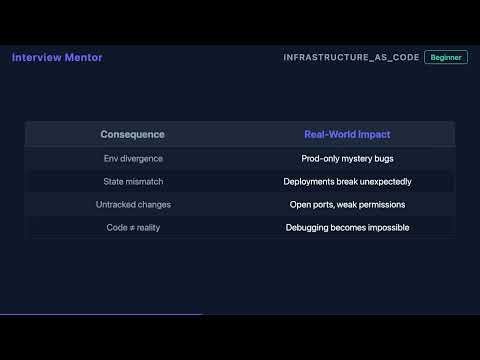What Is Configuration Drift? | IaC Interview Q&A