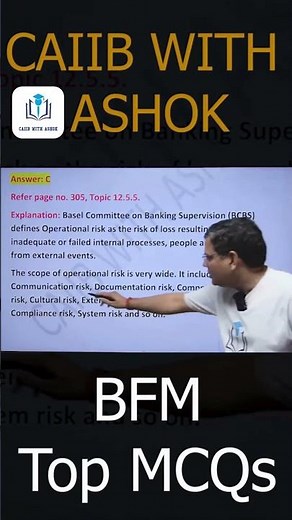 BFM Chapter 12 Most Important MCQs | CAIIB June 2025 | CAIIB WITH ASHOK #caiib2025 #bfm