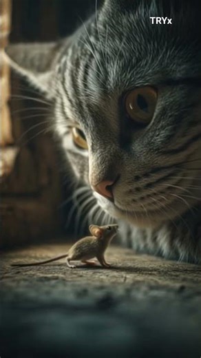 The Humanity Of Cat And Mouse | Cartoon bala video | cartoon video | TRYx