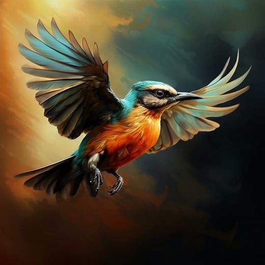 Bird flying sound effect