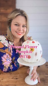 The easiest and prettiest way to decorate your pumpkin this Fall is...