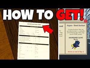 How to FIND JOB APPLICATION in SLAP BATTLES To OBTAIN SHOPKEEPER GLOVE!