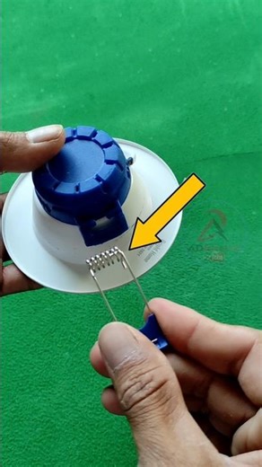 Easy To Fix Ceiling Light Spring Problem only 30 Second #shorts #DIY #electrical